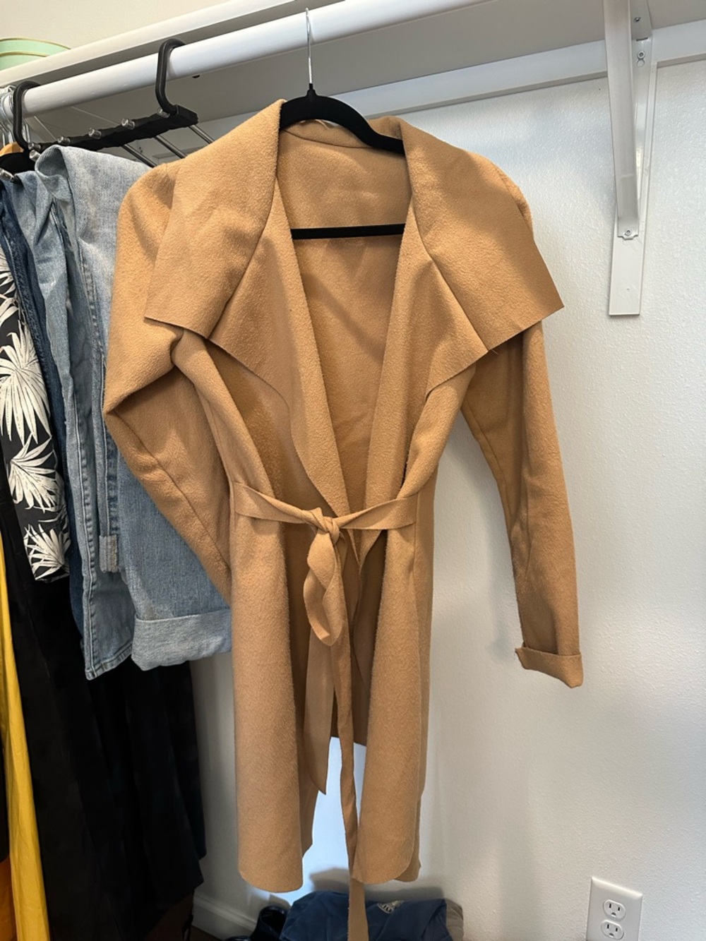 Cashmere Tie-Waist Coat